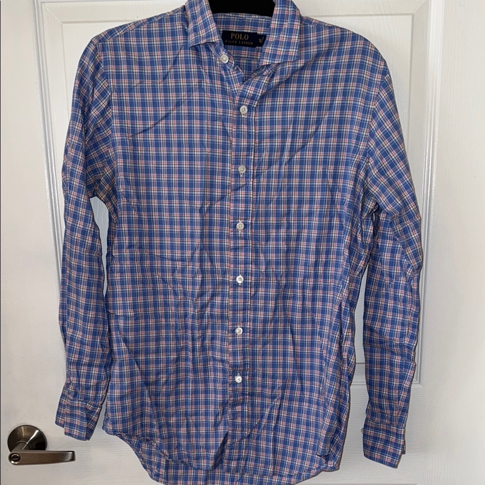 Polo by Ralph Lauren Men's Blue Plaid Shirt